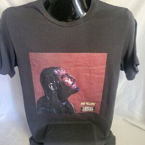 Nipsey Hussle Five Villains MBK Front Print T-Shirt (Size L)